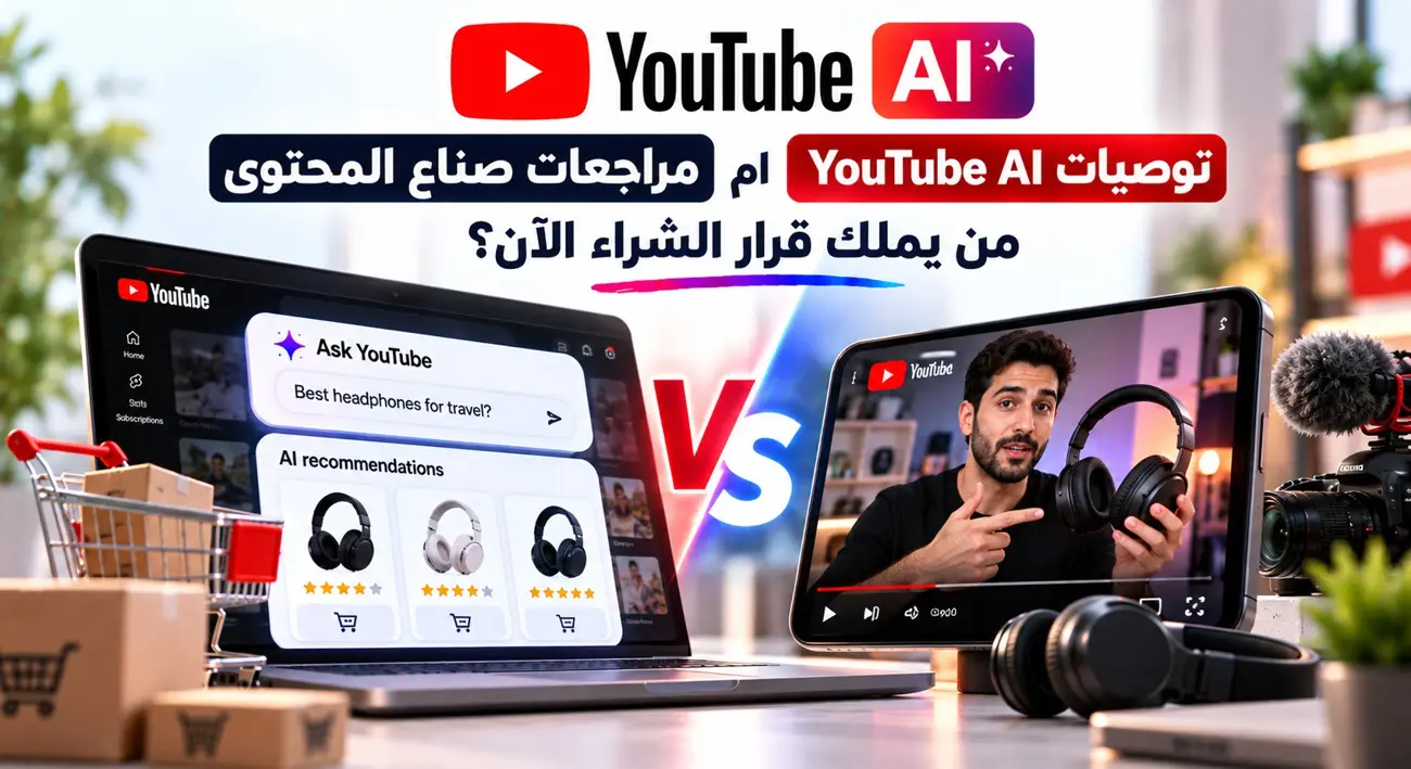 توصيات YouTube AI ام مراجعات صناع المحتوى .. من يملك قرار الشراء الآن؟