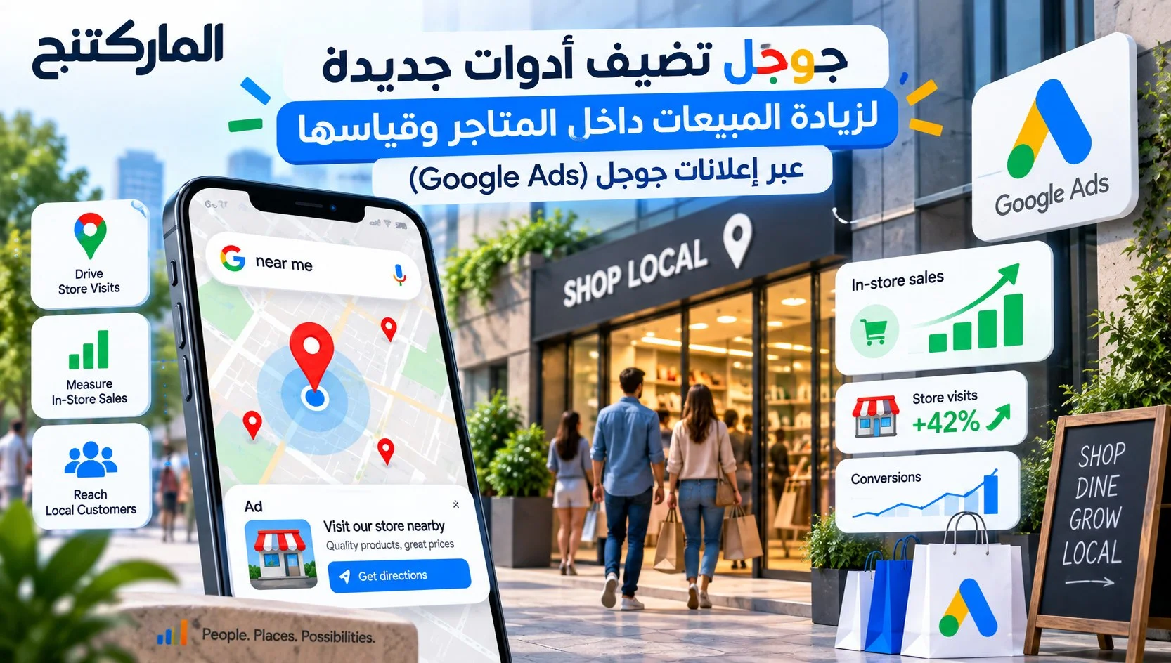 جوجل تضيف أدوات جديدة لزيادة المبيعات داخل المتاجر وقياسها عبر إعلانات جوجل (Google Ads)