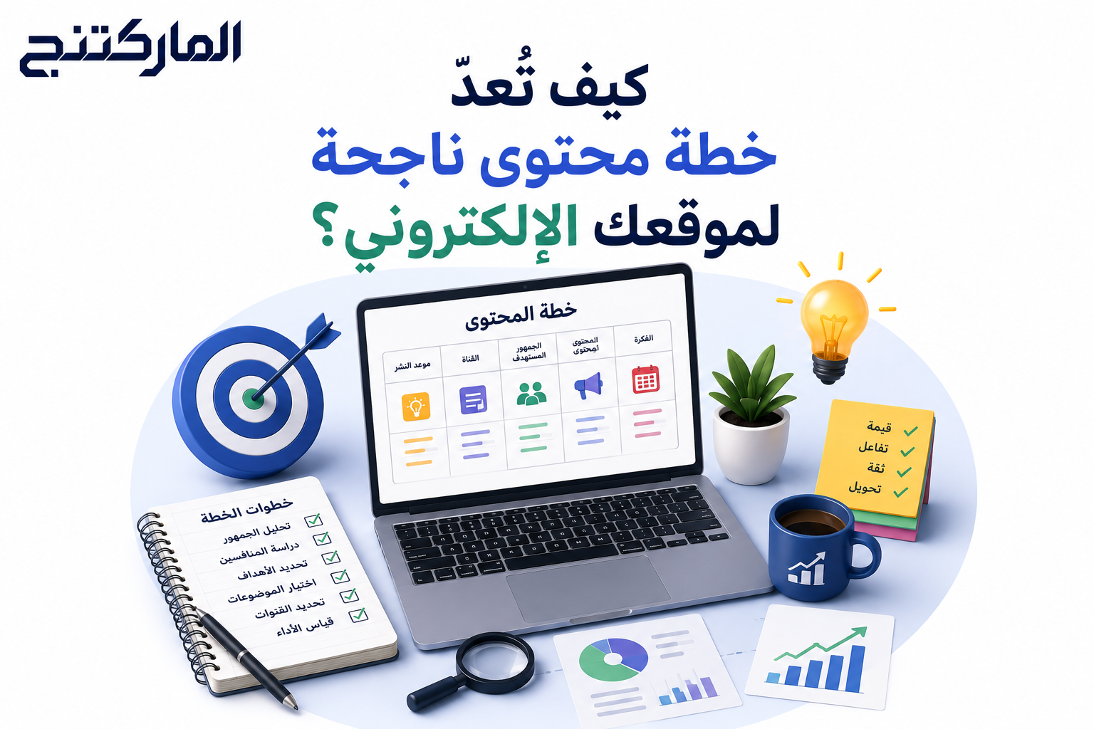 كيف تُعدّ خطة محتوى ناجحة لموقعك الإلكتروني؟