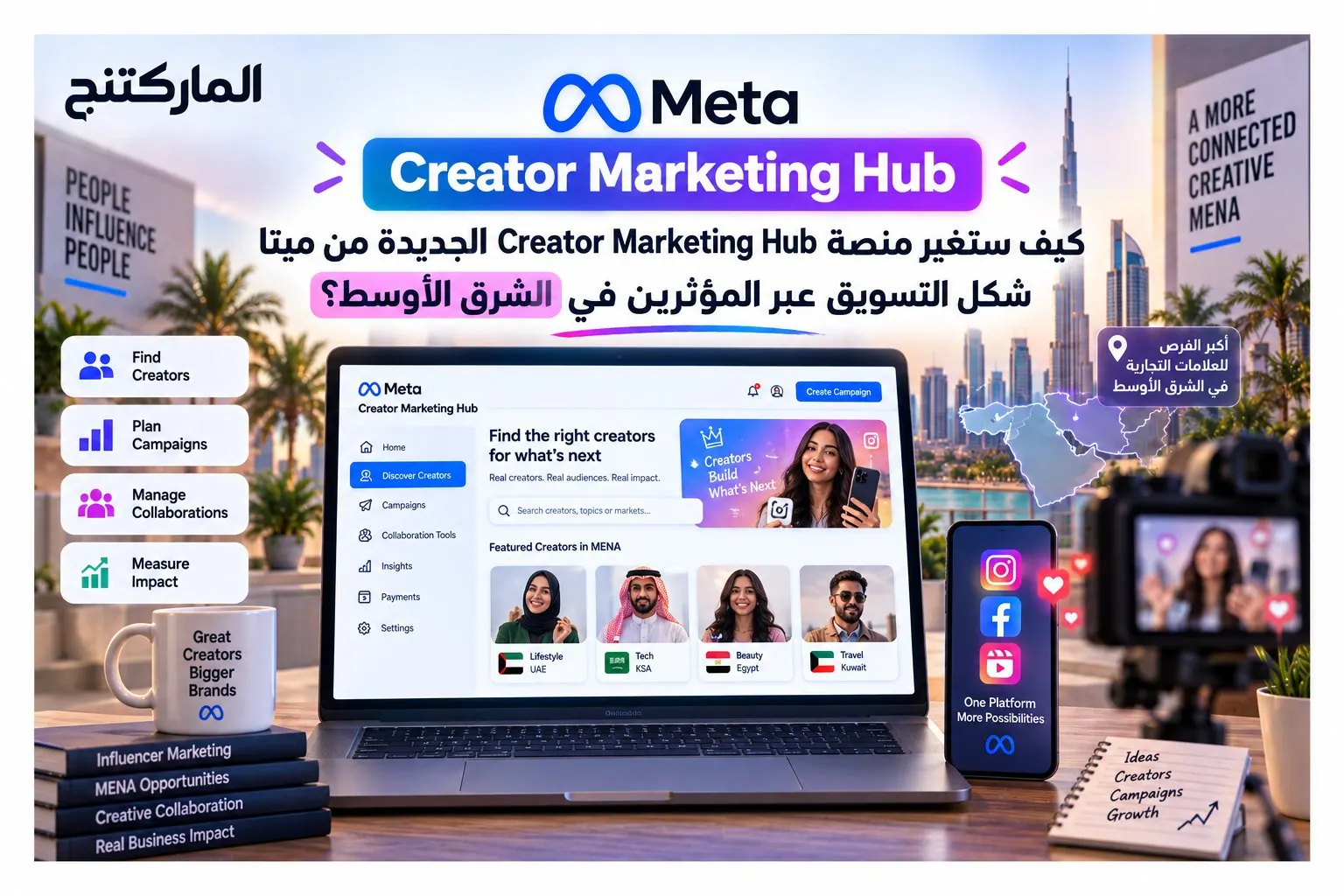 كيف ستغير منصة Creator Marketing Hub الجديدة من ميتا شكل التسويق عبر المؤثرين في الشرق الأوسط؟.webp