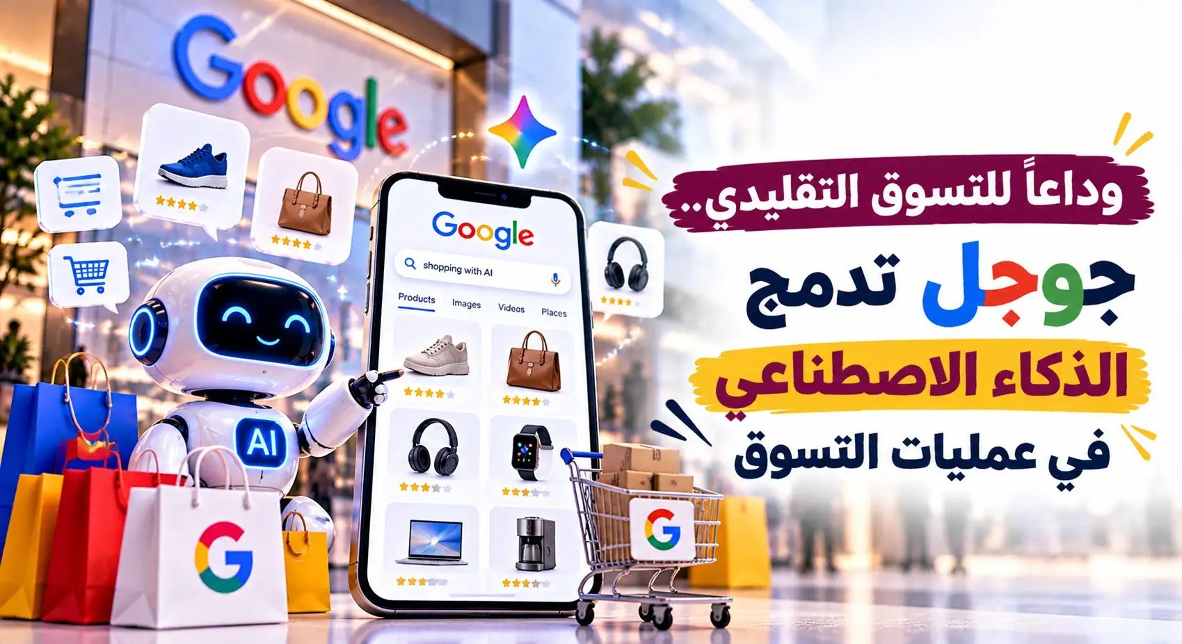 وداعاً للتسوق التقليدي .. جوجل تدمج الذكاء الاصطناعي في عمليات التسوق 