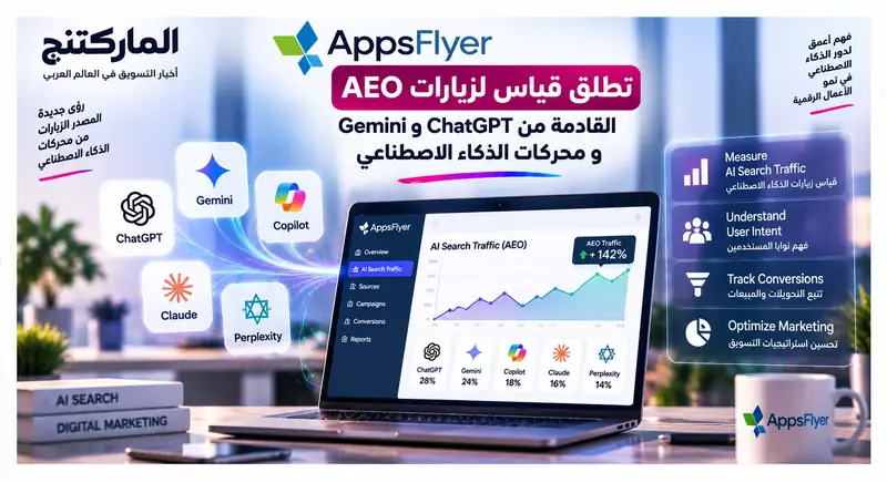 AppsFlyer تطلق قياس لزيارات AEO القادمة من ChatGPT وGemini ومحركات الذكاء الاصطناعي