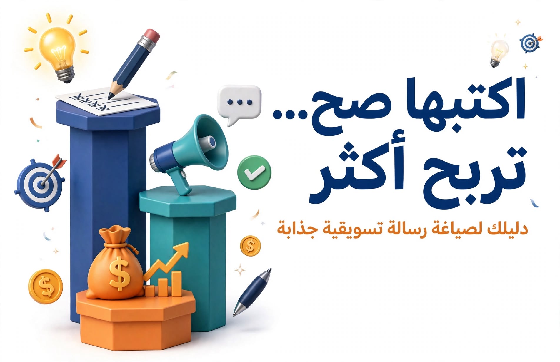 اكتبها صح... تربح أكثر: دليلك لصياغة رسالة تسويقية جذابة