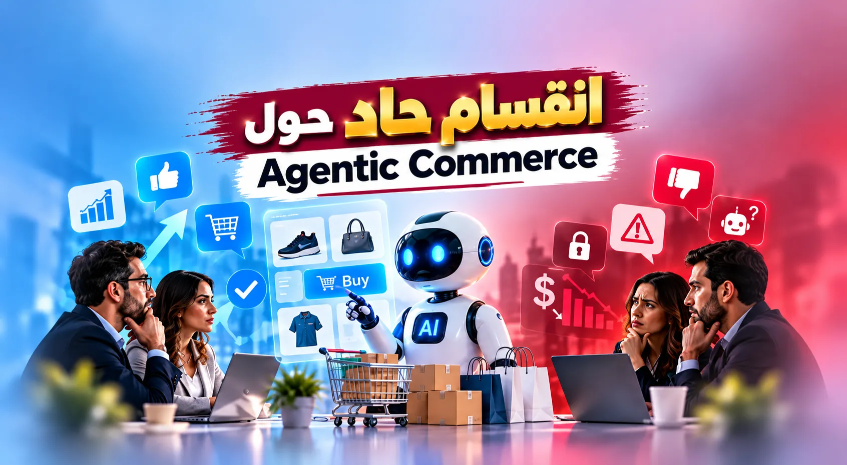 انقسام بين المتاجر الألكترونية حول التجارة بالذكاء الاصطناعي Agentic Commerce