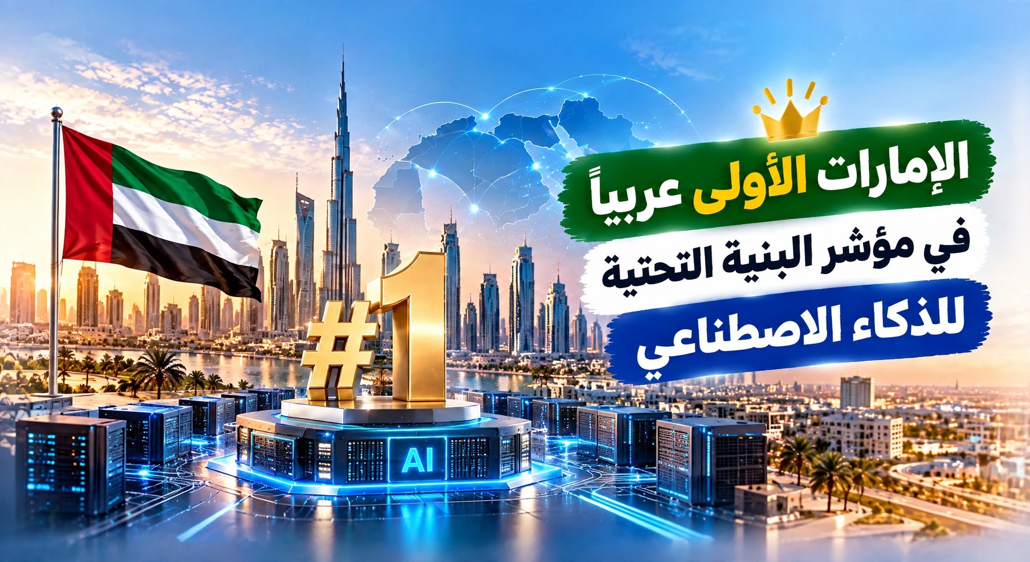 الإمارات الأولي عربيا في مؤشر البنية التحتية للذكاء الاصطناعي