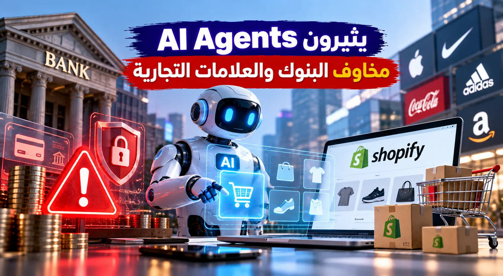الـ AI Agents يثيرون مخاوف البنوك والعلامات التجارية