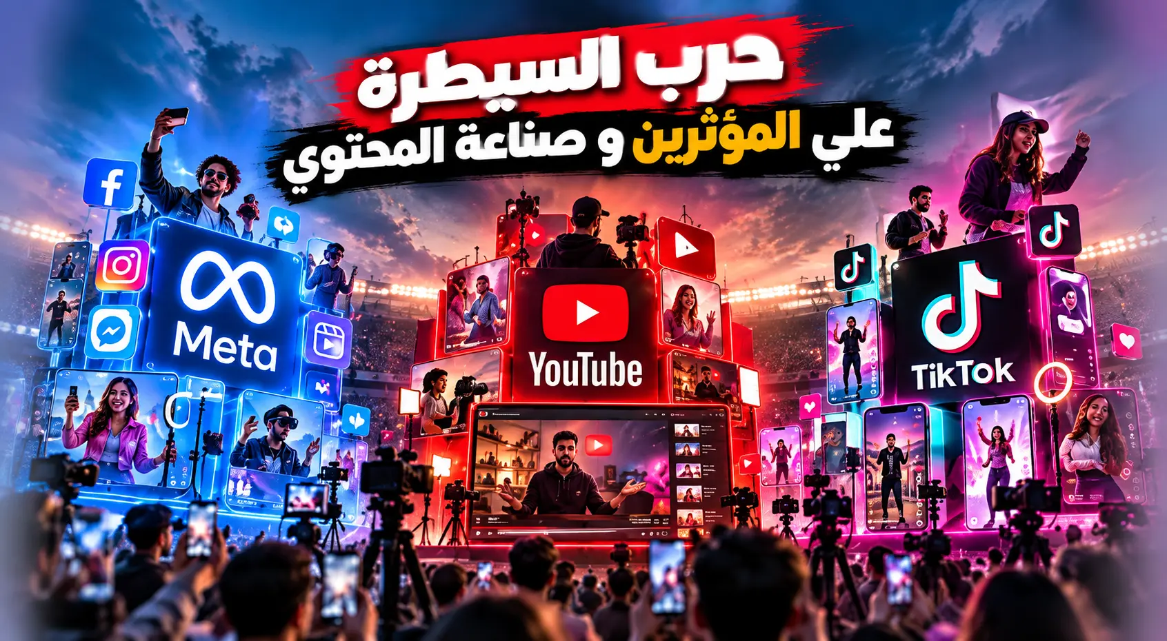 حرب السيطرة علي المؤثرين و صناعة المحتوي