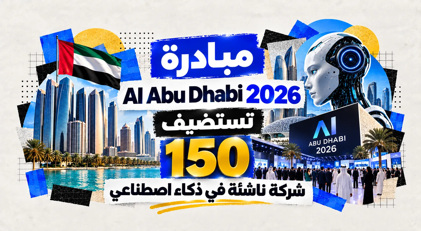 مبادرة (AI Abu Dhabi 2026) تستضيف 150 شركة ناشئة في ذكاء اصطناعي
