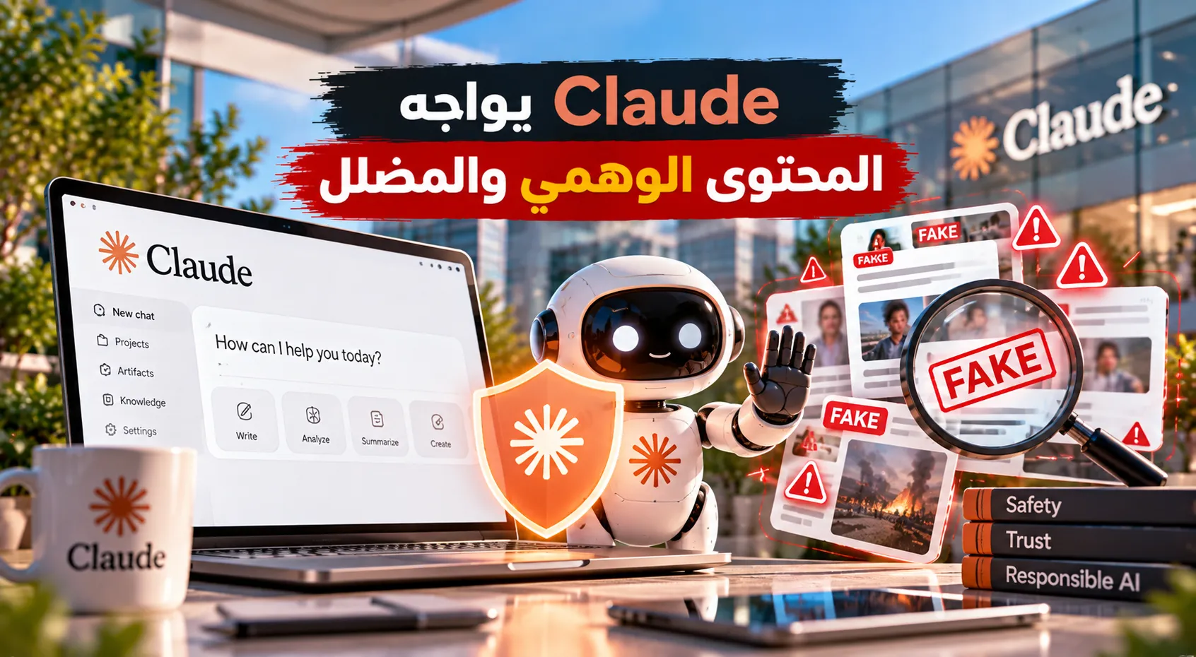 تحديثات من Anthropic في (Claude) لمنع إنشاء وكتابة المحتوى الوهمي والمضلل.