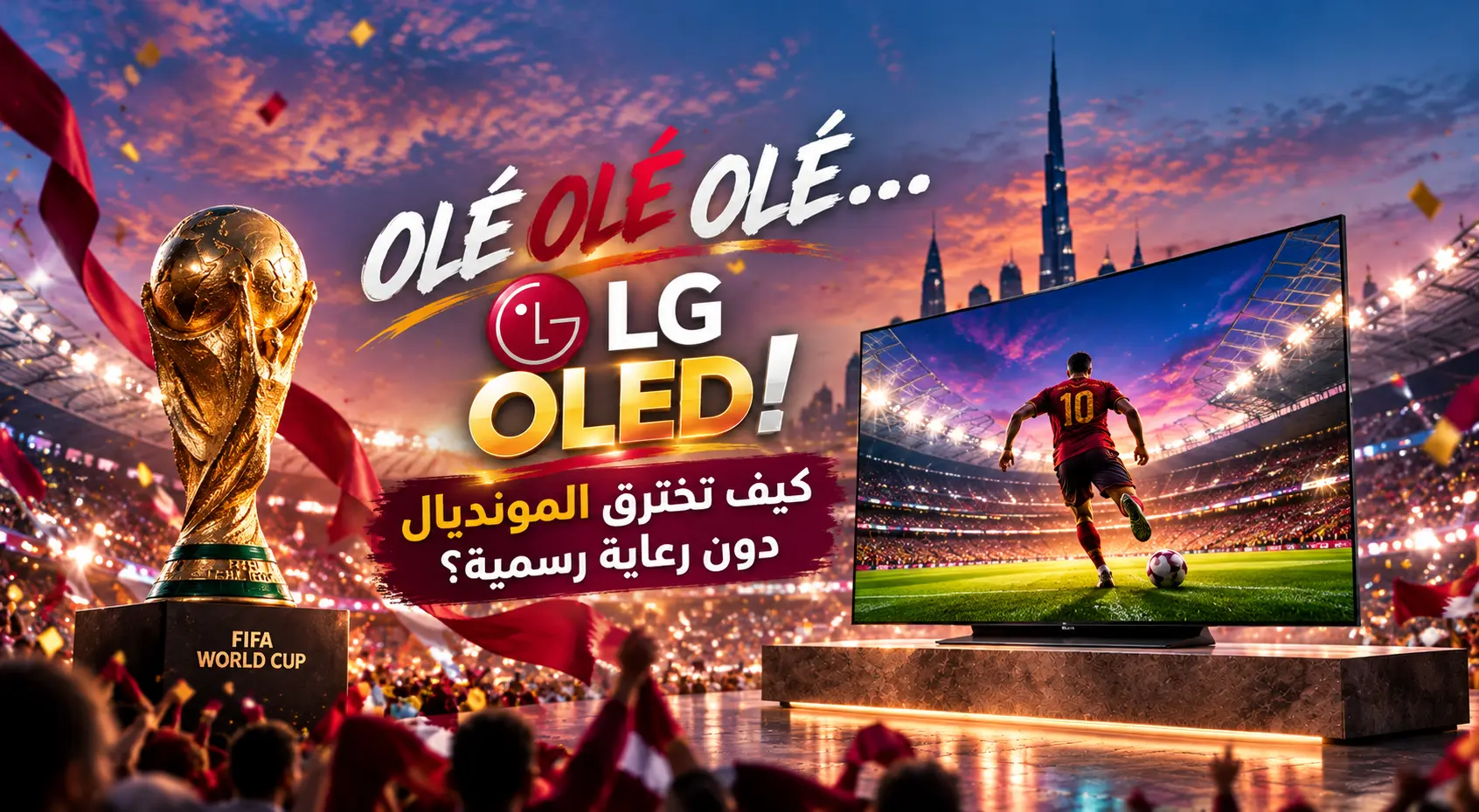 OLÉ OLÉ OLÉ… LG OLED! كيف تخترق المونديال دون رعاية رسمية؟ 