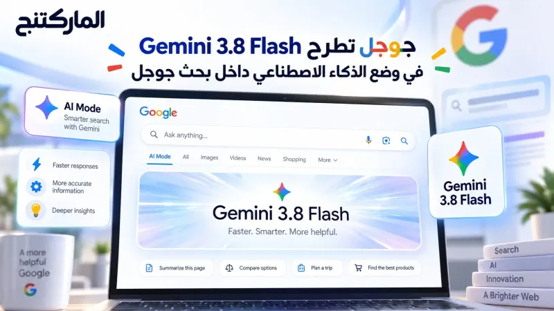 جوجل تطرح Gemini 3.8 Flash في وضع الذكاء الاصطناعي داخل بحث جوجل