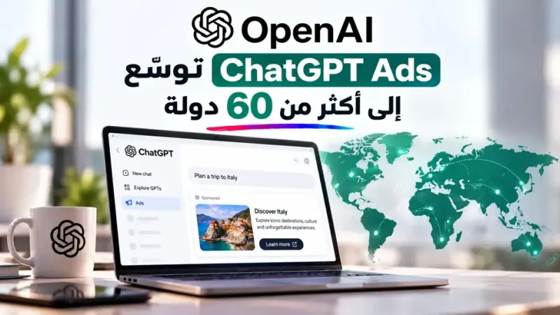 OpenAI توسع ChatGPT Ads إلى أكثر من 60 دولة