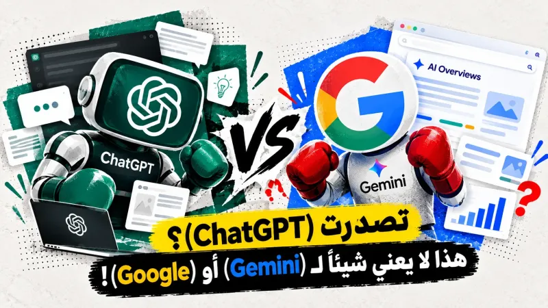 تصدرت (ChatGPT)؟ هذا لا يعني شيئاً لـ (Gemini) أو (Google)!