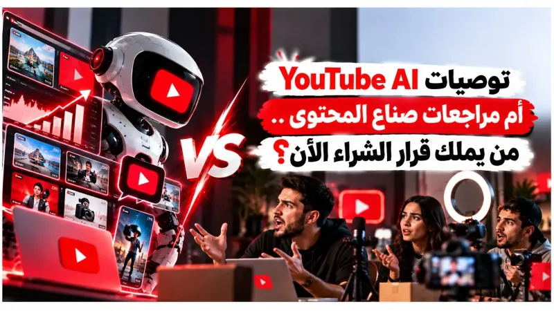 توصيات YouTube AI ام مراجعات صناع المحتوى .. من يملك قرار الشراء الآن؟