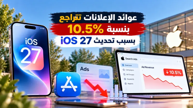 عوائد الإعلانات تتراجع بنسبة 10.5% بسبب تحديث iOS 27